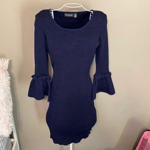 Blue Nina Leonard dress